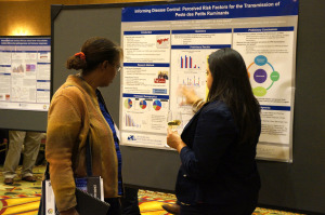 Jessica Rowland, a 2011 Career Development Grant recipient, presents her poster at the 2014 Annual Meeting.